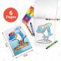24 Mini Coloring Books & 24 Crayons, Bulk Coloring Books for Kids 5 X 7 Inch Col