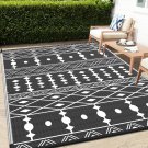 Outdoor Rug 5'X8' Reversible Patio Rug, Outdoor Plastic Straw Rug, RV Camping Ru