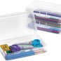 3 Pack Clear Pencil Box, Plastic Large Capacity Pencil Boxes Plastic Boxes with
