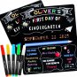First & Last Day of School Board, 10 X 12 Inch Double Sided Back to School Sign