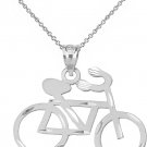 Sports Charms Road Bicycle Bike Pendant Necklace