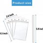 100 Pack Clear Luggage Tags Bag Tags Holder Identification ID Card Badge Holder