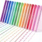 15 Colors Curve Highlighter Pens Setï¼15 Different Shapes Dual Tip Markers Cool P