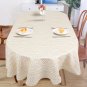 Oval Tablecloth 54X72In for Oval Table Waterproof Table Cloths for Dining Room I