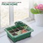 Seed Starter Kit (10 Pack) 12 Cell (120 Total) Seedling Plant Germination Tray f