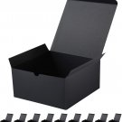 10 Gift Boxes 8X8X4 Inches Gift Boxes with Lids, Matte Black Gift Boxes Bulks fo