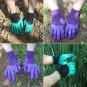2 Pairs Garden Gloves with Claws Waterproof Gardening Claw Gloves for Planting D