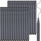 Journal Planner Pens, 24 Black Pens Fine Point Black Markers Fine Tip Drawing Pe