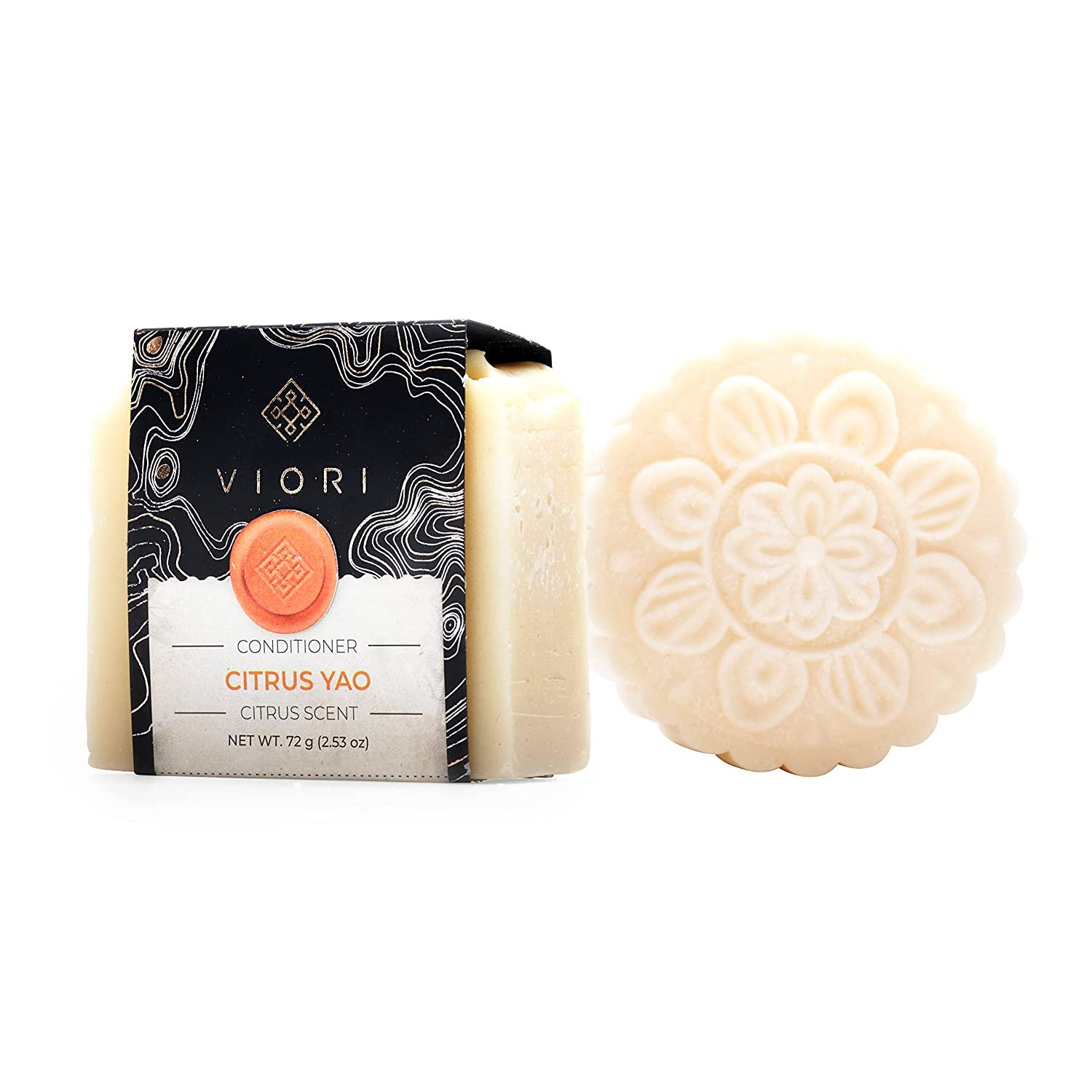 Citrus Yao Shampoo & Conditioner Bar Set Handcrafted with Longsheng