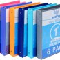 1 Inch 3 Ring Binders, View Binders,Holds up to 8.5"11" Paper,Customizable Clear