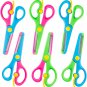 Lovestown Preschool Training Scissors,6 Pcs Dual-Colour Children Safety Scissors
