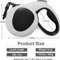 Retractable Dog Leash with LED Light Dispenser 75 Poop Bags 16Ft Heavy Duty Dog