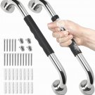 2 Pack Grab Bars for Bathroom, 16 Inch anti Slip Bathroom Handicap Grab Bars for