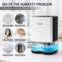 Dehumidifiers for Home 30 OZ Water Tank with Auto-Off, Portable Small Dehumidifi