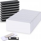 30 Packs Name Tag Blank Name Tags Magnetic Name Tag with Magnetic Backing Locker