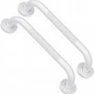 2 Pack 12 Inch Oil Rubbed White Shower Grab Bars W/Anti-Slip Knurled Grip,  Stai