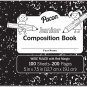 Junior Composition Book, 3/8" Ruled 5" X 7-1/2", 100 White Sheets , 6 Count