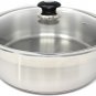 CONCORD Tri-Ply Stainless Steel Low Stock Pot Chicken Fryer (12 Quart)