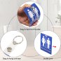 Unisex Restroom Pass Keychains Bathroom Pass Bathroom Tag with Key Holder for Cl