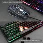 Rii Gaming Keyboard and Mouse Set, Multiple Color Rainbow LED Backlit Multimedia
