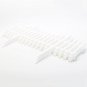 Sungmor Plastic White Edging Garden Picket Fence - Grass Lawn Flowerbed Plant Bo