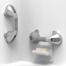 Ameriluck Suction Bath Grab Bar 12Inch with Indicators, Bathroom Shower Handles,