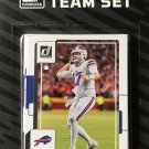 Buffalo Bills 2022 Donruss Factory Sealed Team Set with a Rated Rookie Card of K
