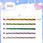 35 Pcs 7 Inch Flexible Soft Pencils,Magic Bend Pencils,Colorful Stripe Soft Penc