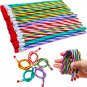 35 Pcs 7 Inch Flexible Soft Pencils,Magic Bend Pencils,Colorful Stripe Soft Penc