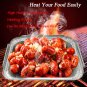50 Pack Christmas Aluminum Pans with Lids Aluminum Food Containers Storage for B