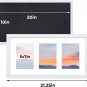 10X20 White Collage Picture Frames with 3 Openings, Display Multiple Three 5X7 P