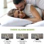 Digital Projection Alarm Clock, Large Mirrored LED Alarm Clock with 180°Projecto