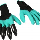 Garden Gloves with Claws, 1 Pair Waterproof Gardening Gloves Yard Work Gloves fo