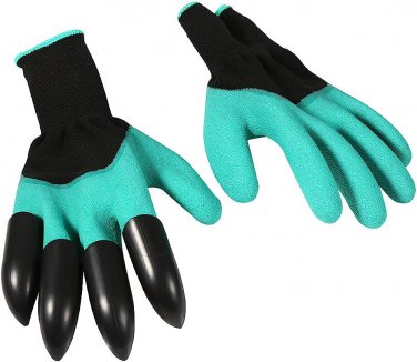 Garden Gloves with Claws, 1 Pair Waterproof Gardening Gloves Yard Work Gloves fo