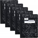 Mead Composition Notebooks, Wide Ruled Paper, 100 Sheets, Comp Book, 5 Pack (723
