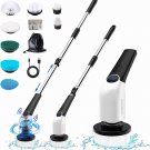 Electric Spin Scrubber,Cordless Cleaning Brush,Shower Cleaning Brush with 8 Repl