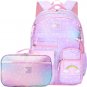 Backpacks for Girls School Cute Kids Backpack Bookbags with Insulated Lunch Box