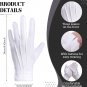 10 Pcs Magnetic Usher Tags with 10 Pairs White Nylon Cotton Gloves Reusable Ushe