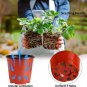 110 Pcs 4" Nursery Pots Thick & Reusable - Brick-Red 10Cm Garden Seeds Growing G