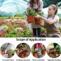 110 Pcs 4" Nursery Pots Thick & Reusable - Brick-Red 10Cm Garden Seeds Growing G