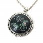 Enjoy the Ride Inspirational Bicycle Necklace - Bike Pendant for Women - Gift fo