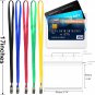 Lanyards with ID Badge Holder 50 Pack Clear Waterproof Plastic Horizontal Name T
