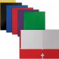 Letter Size Paper Portfolios by Better Office Products, Case of 100, Assorted Pr