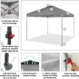 Canopy Tent 10X10 One Push Pop up Canopy Easy up Canopy Bonus Wheeled Bag, 8 Sta