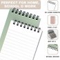 Aesthetic Pocket Notebooks Set of 8 - Small 3X5 Spiral Notepads with Lined Pages