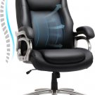 Big and Tall Office Chair 400Lbs Wide Seat- High Back PU Leather Executive Compu