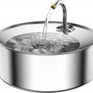 Cat Water Fountain, 3.2L/108Oz Stainless Steel Automatic Water Dispenser, Pet Wa