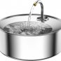 Cat Water Fountain, 3.2L/108Oz Stainless Steel Automatic Water Dispenser, Pet Wa