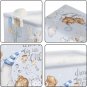 Clastyle Lovely Sleeping Bear Balloons Shelf Basket for Kids Room Clouds Stars M