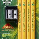 Ticonderoga My First Wood-Cased Pencils, Pre-Sharpened, 2 HB, with Sharpener, Ye